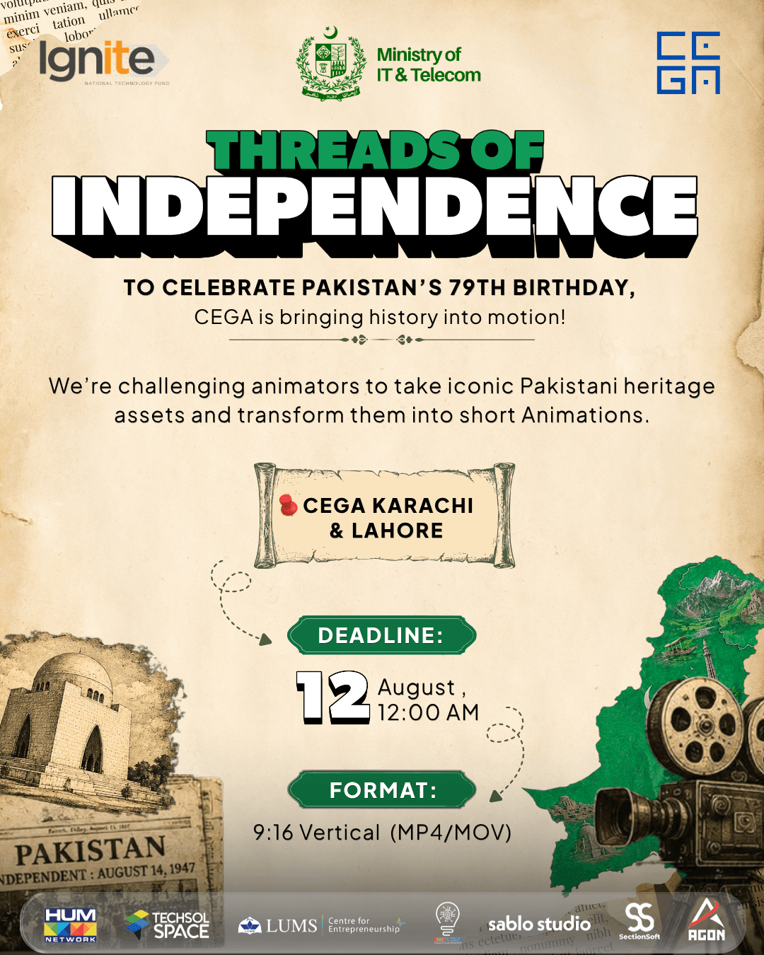 Threads of Independence event poster